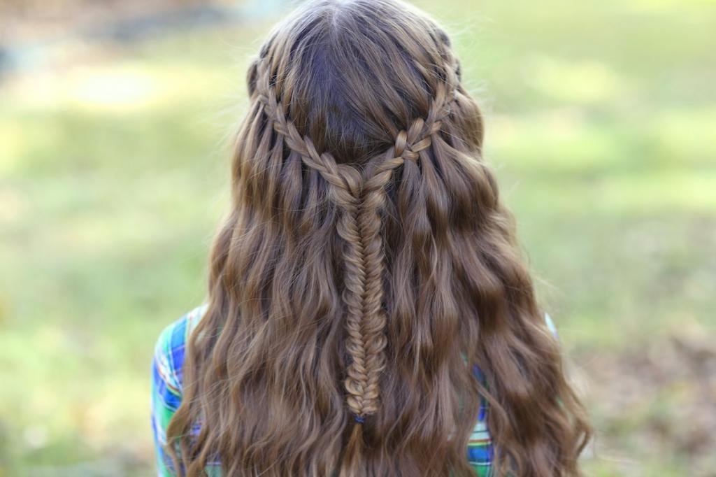 простые прически на средние волосы для девочек
