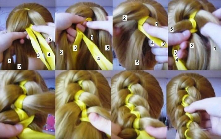Как заплести косу из 5 прядей