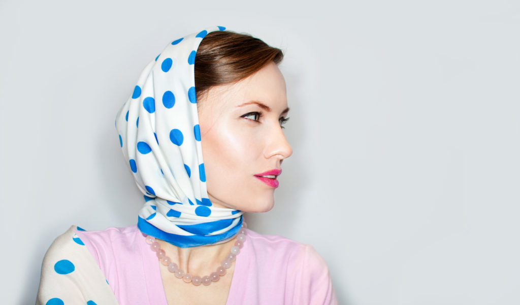 Как надеть платок на голову