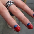 Маникюр красно-синий: идеи дизайна ногтей